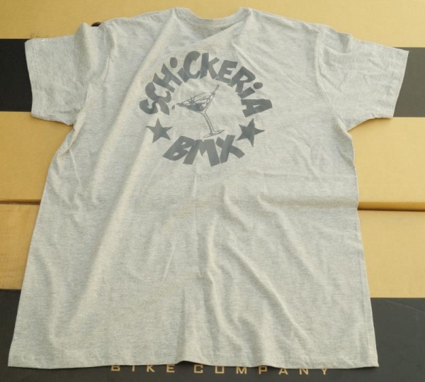 Schickeria BMX T Shirt Circle grauer Print, grau meliert