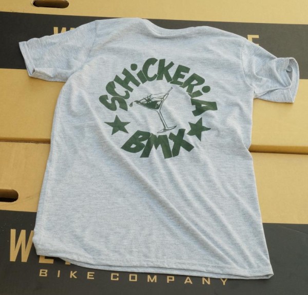 Schickeria BMX Performance Shirt Circle oliver Print, grau melliert
