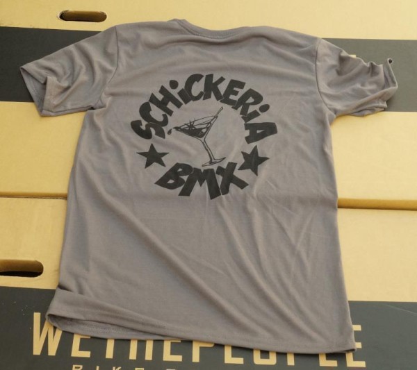 Schickeria BMX Performance Shirt Circle schwarzer Print, grau