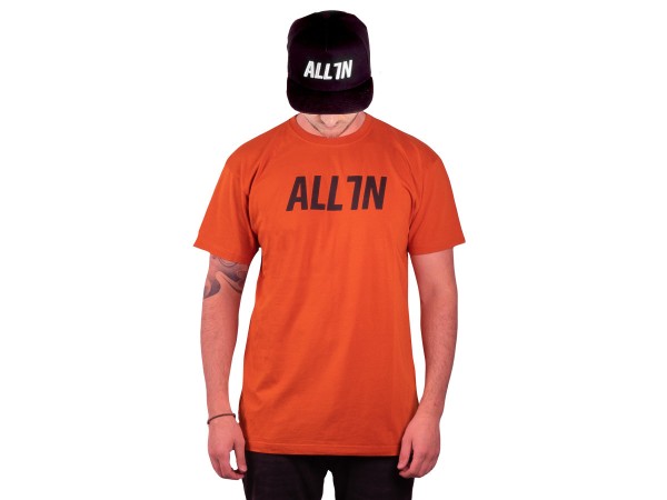 All In T-Shirt Logo, orange