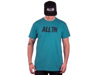 All In T-Shirt Logo, türkis