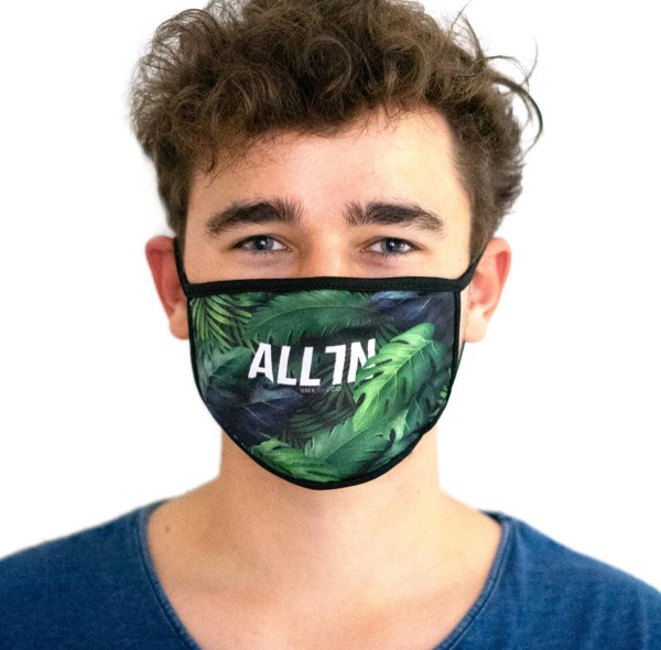 All In Mund- und Nasenschutz Maske Palm, Design