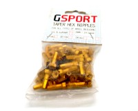 G-Sport Speichennippel Taper Hex, gold