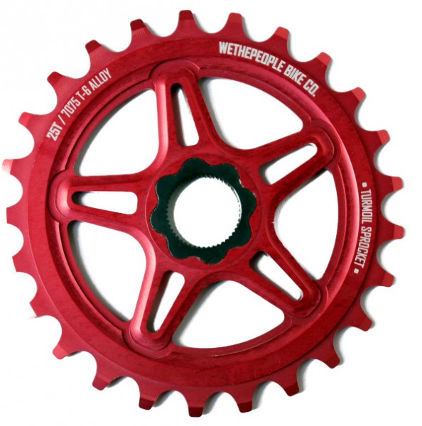 WeThePeople Kettenblatt Turmoil Splindrive 25T, rot