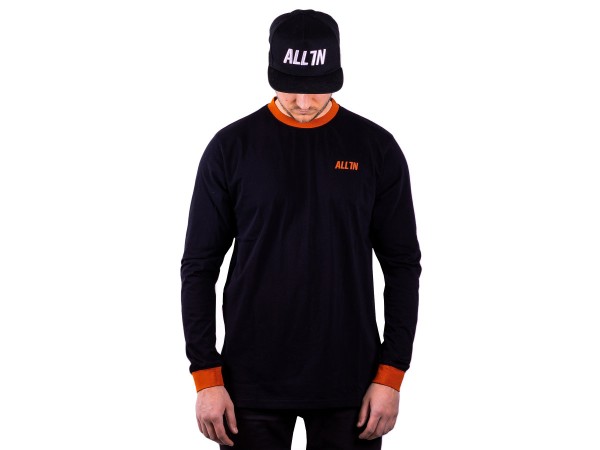 All In Longsleeve Pushing the Limits, schwarz - orange