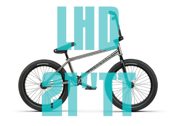 WeThePeople BMX Envy 21"TT, LHD, raw