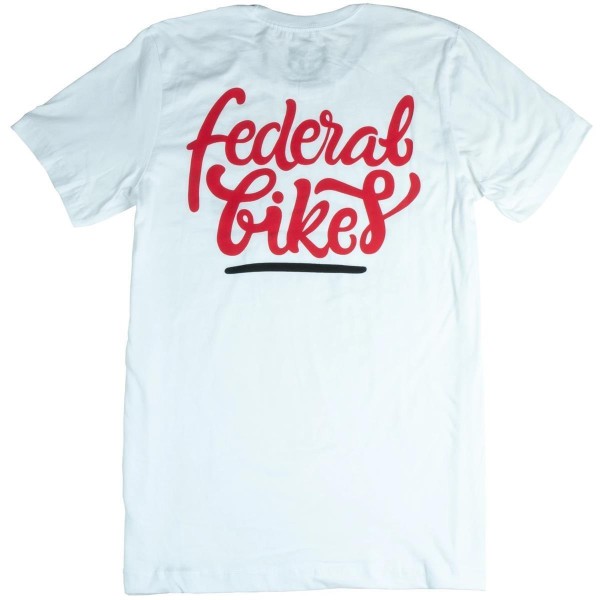 Federal Bikes T-Shirt Script Logo, weiß